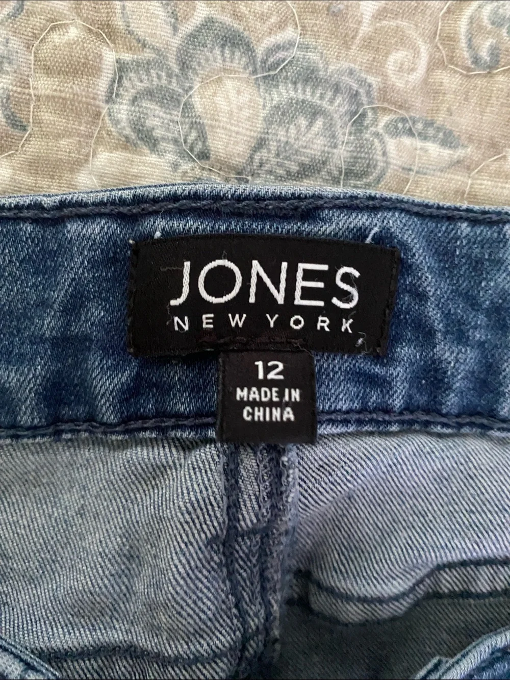 Jones New York Women’s Straight Leg Jeans in Dark Blue Wash